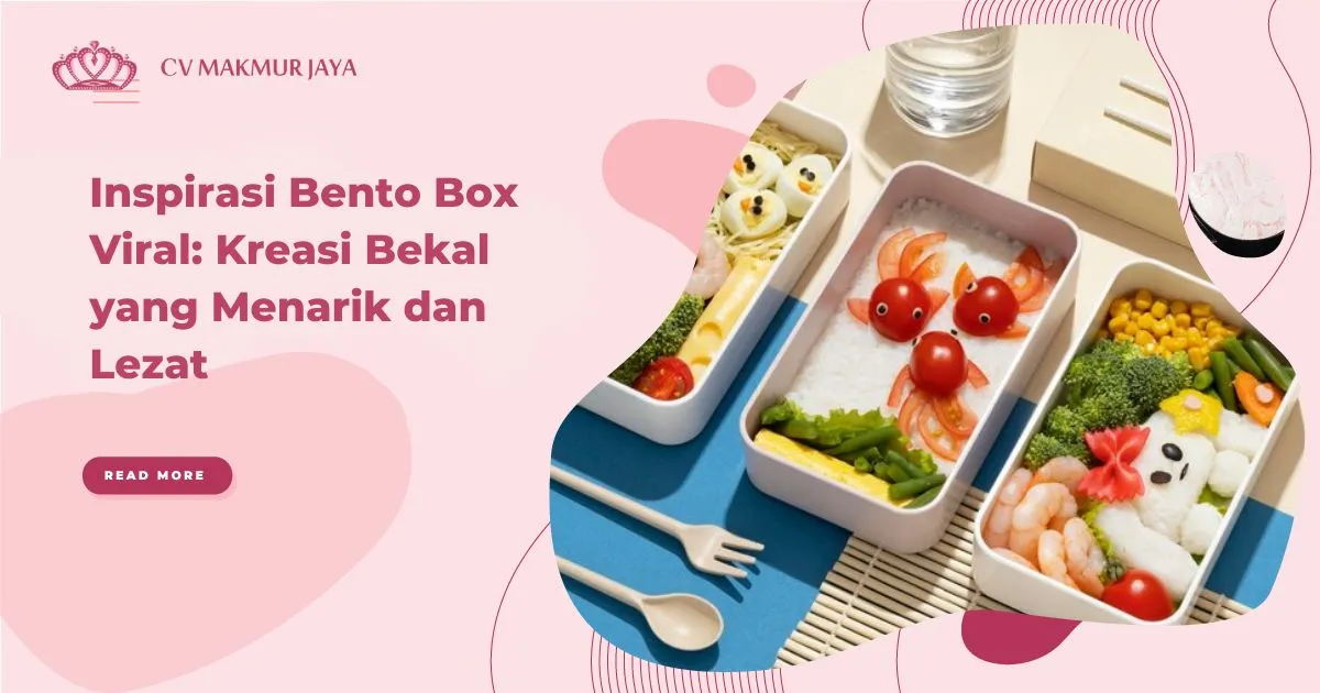 Inspirasi Bento Box Viral Kreasi Bekal yang Menarik dan Lezat