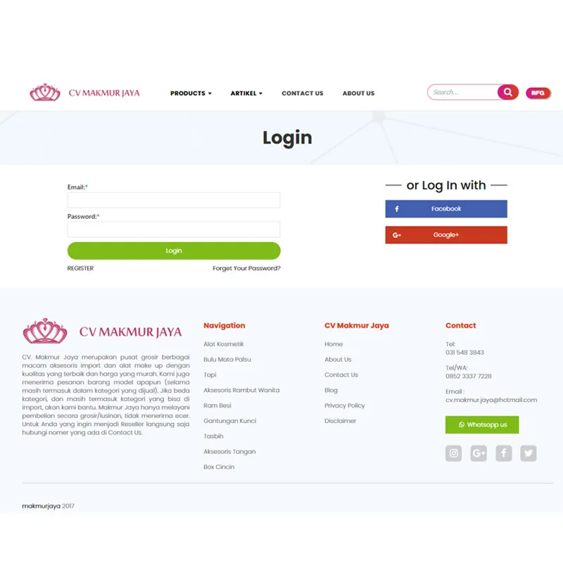 2.	Lakukan login 