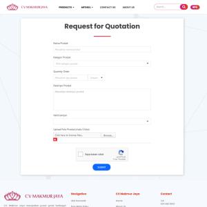 3.	Isi data produk yang akan dipesan