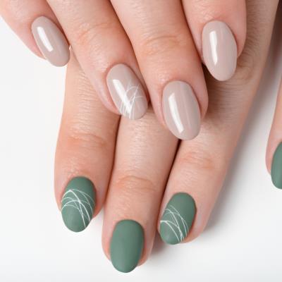 5. Kombinasi Matte dan Glossy