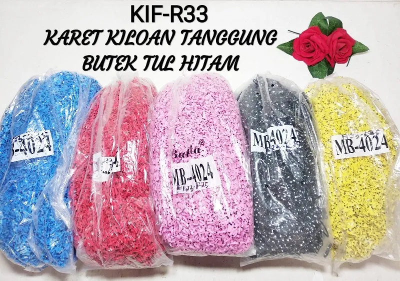 Karet Kiloan Tanggung Butek Tul Hitam KIF-R33